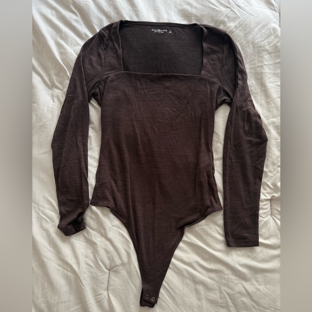 Abercrombie & Fitch Dark Brown Cozy Bodysuit